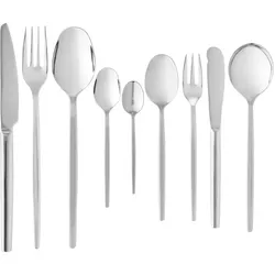 108 tlg. Besteckset ALEX SILVER, Edelstahl poliert, silber matte PVD Beschichtung, Chromnickelstahl 18/10
