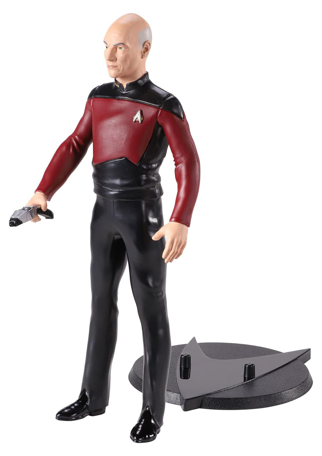 Noble Collection Star Trek: The Next Generation Kapitein Picard buigbaar figuur, 19 cm