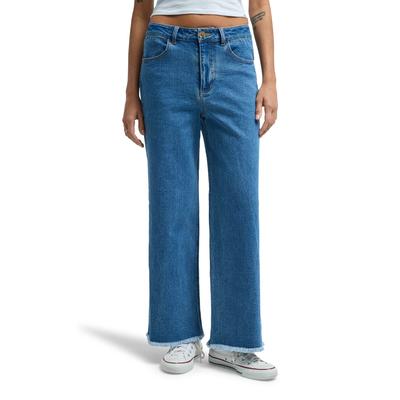 Weite Jeans BILLABONG "Be Free", Damen, Gr. 28M, medium indigo, Obermaterial: 98% Baumwolle, 2% Elasthan., Jeans