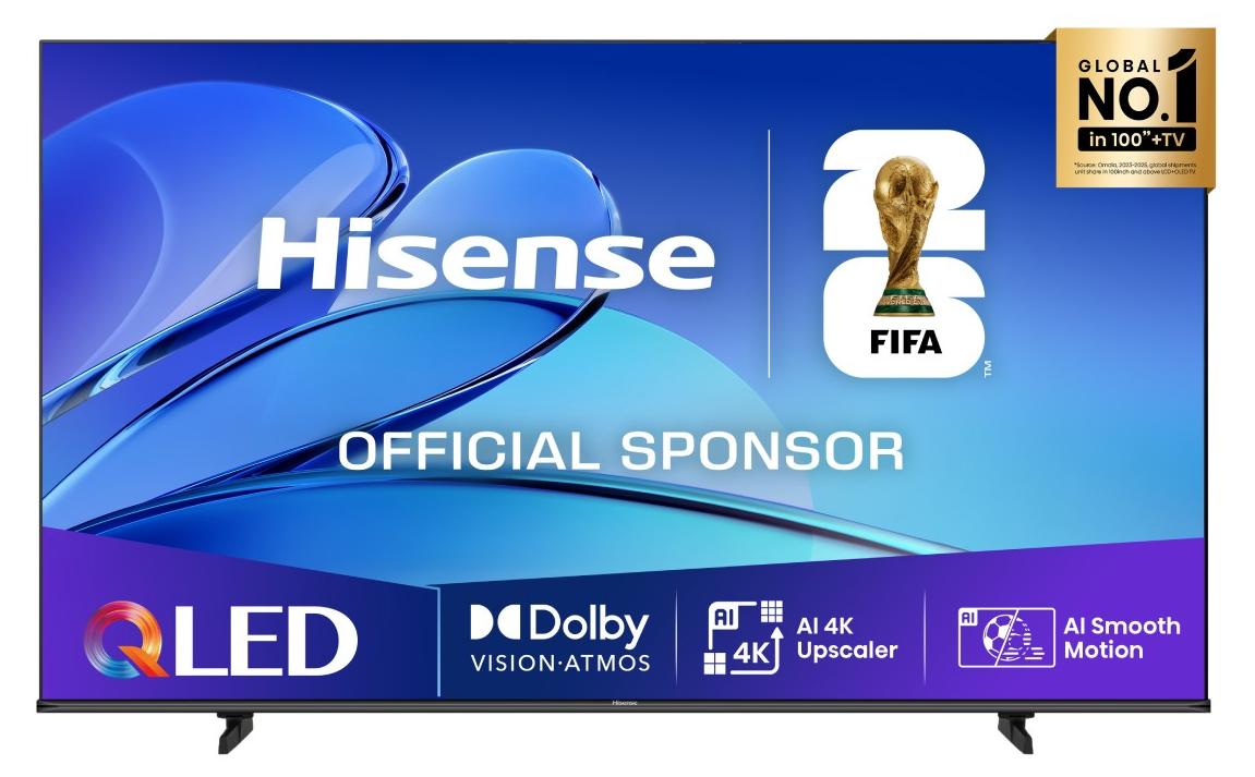 Hisense E7Q PRO 43 '' | Hi-QLED Smart TV 4K 144 Hz, 109,2 cm (43"), 3840 x 2160 Pixel, QLED, Smart-TV, WLAN, Schwarz