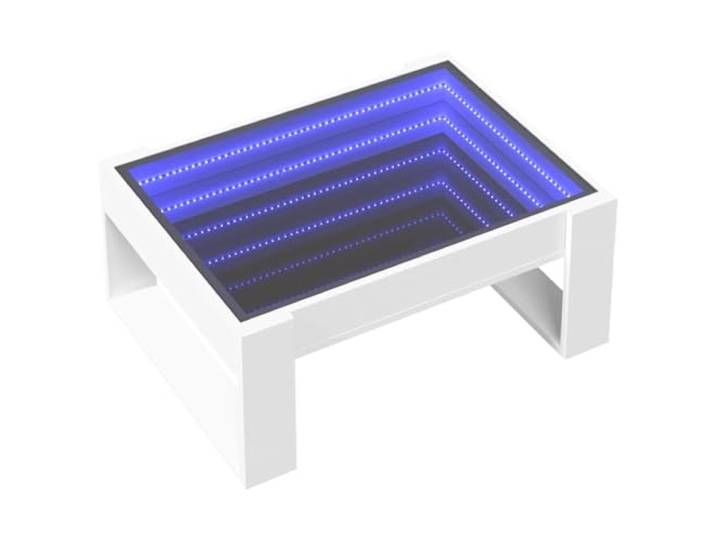 vidaXL Couchtisch mit Infinity-LED Weiß 70x53x30 cm