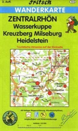 Zentralrhön 1 : 35 000 Wanderkarte: Wasserkuppe, Kreuzberg, Milseburg, Heidelstein - Preis vom 30.09.2026 09:01:18 h