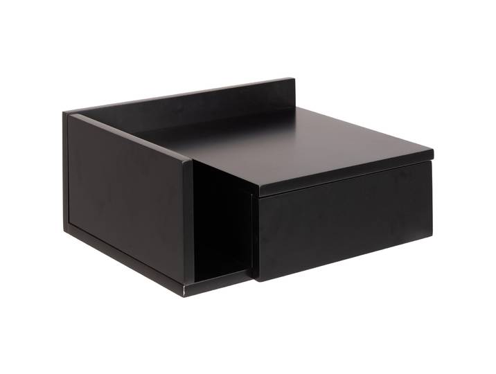 AC Design Furniture Nachttisch AC Design Schwarz glanz Eiche B 40 cm H 16.5 cm - Nachttisch
