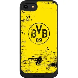 Nivocase Handyhülle für Apple iPhone 8 Hülle NIVOpure Case Schwarz BVB Borussia Dortmund Offizielles (Apple iPhone 8), Smartphone Hülle, Schwarz