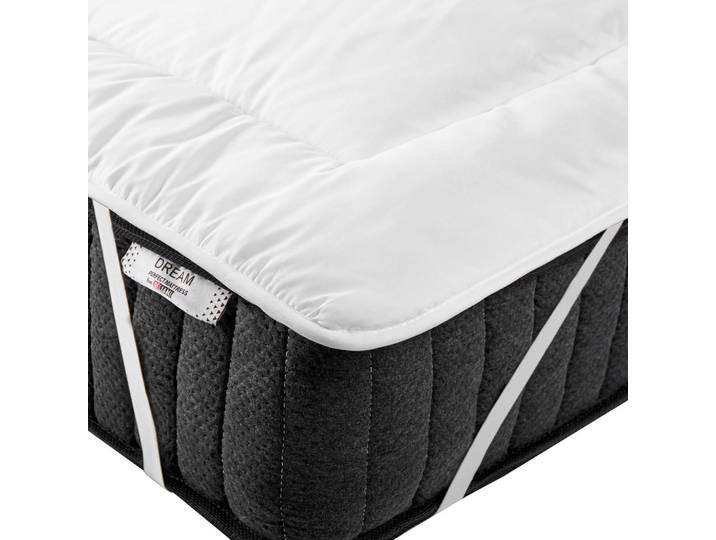 Beliani Matratzentopper 90/200 cm Aizkorri, Weiß, 90x200 cm, Schlafzimmer, Matratzen, Topper