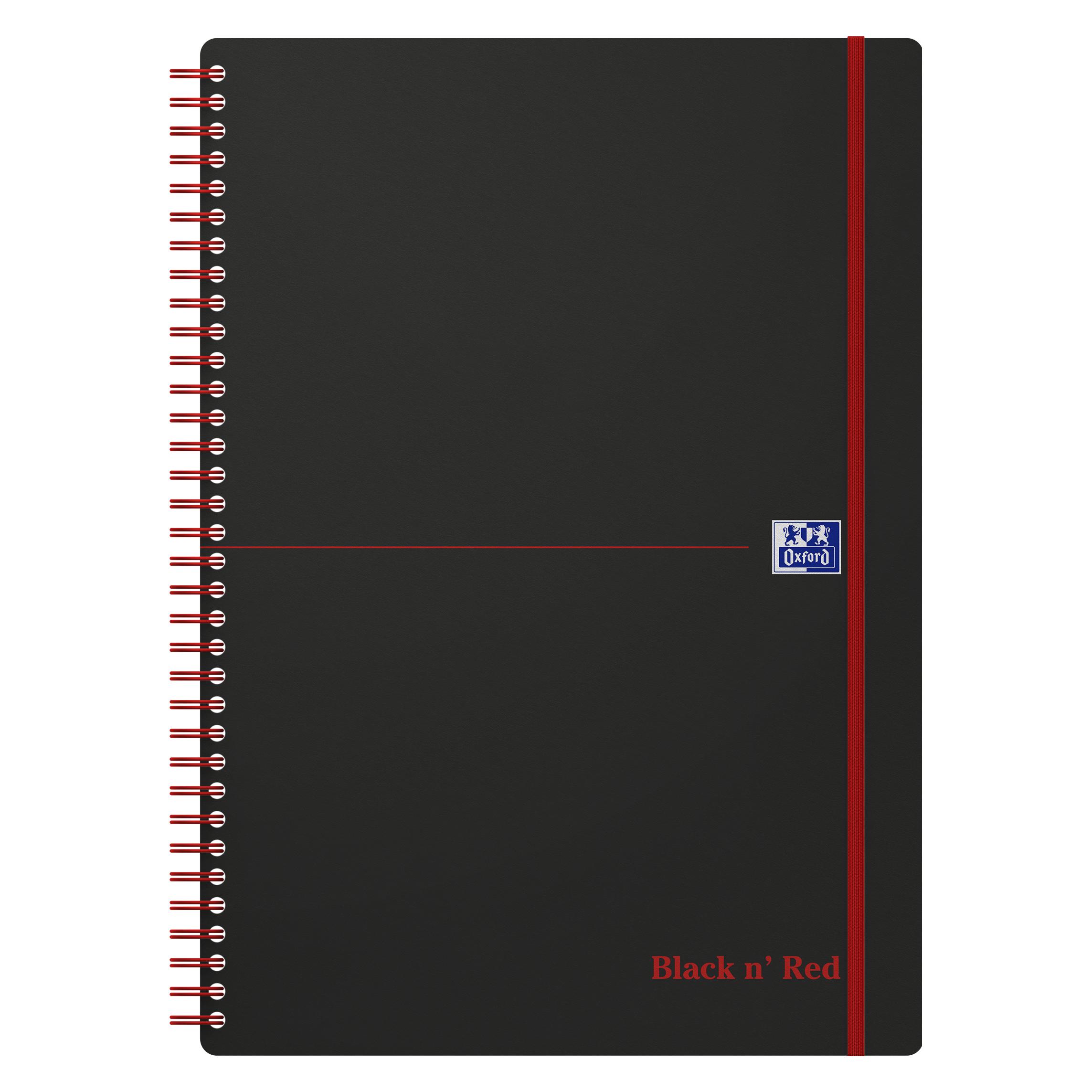Oxford Black 'n Red (A4, Liniert, Weicher Einband) (400047653)