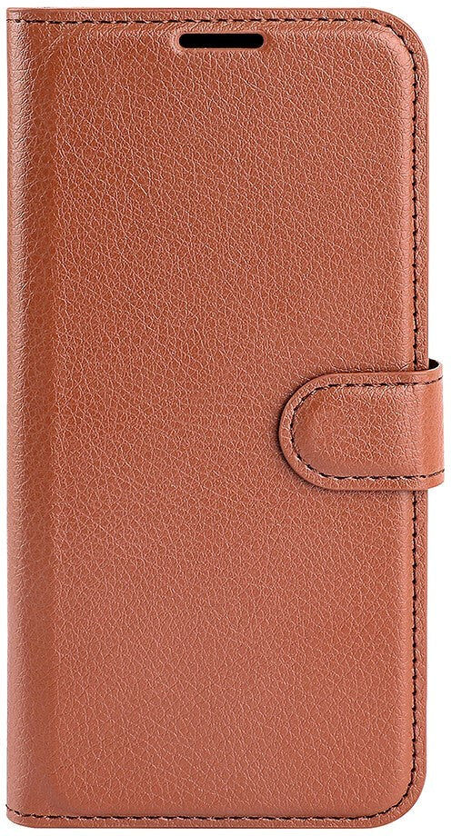 INCOVER TCL 40R 5G Litchi Læder Flip Cover m. Pung - Brun