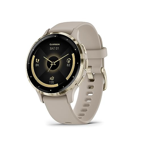 Garmin Venu 3S Smartwatch Gold/Grey met AMOLED Touchscreen en GPS