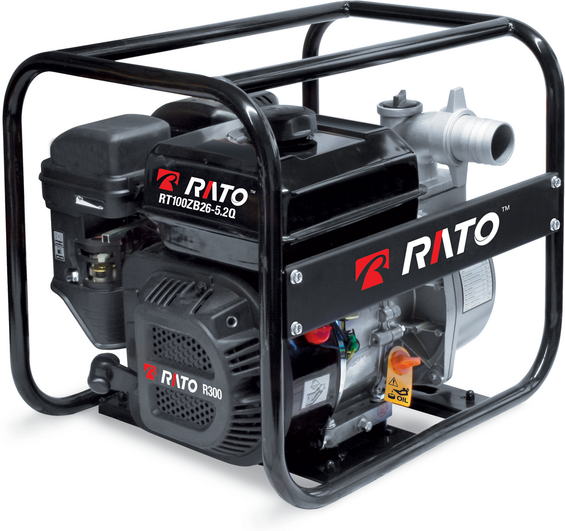 Rato RT100ZB26-5.2Q - Motopompa a scoppio - Motore R270 con oil sensor