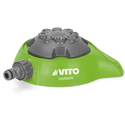 Gartenbewässerungsregner mit 8 Funktionen, Anschluss Ø 19 / 25 mm, 8 m Radius. VITO