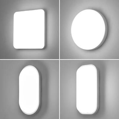 Inspire Curations AquaShield Waterproof LED Wall Lamp 15W 20W Outdoor Surface Mount Light oval 20w Warm White 3000k