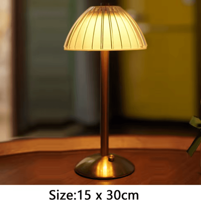 Inspire Curations Rechargeable Crystal LED Table Lamp With Diamond Pattern b
