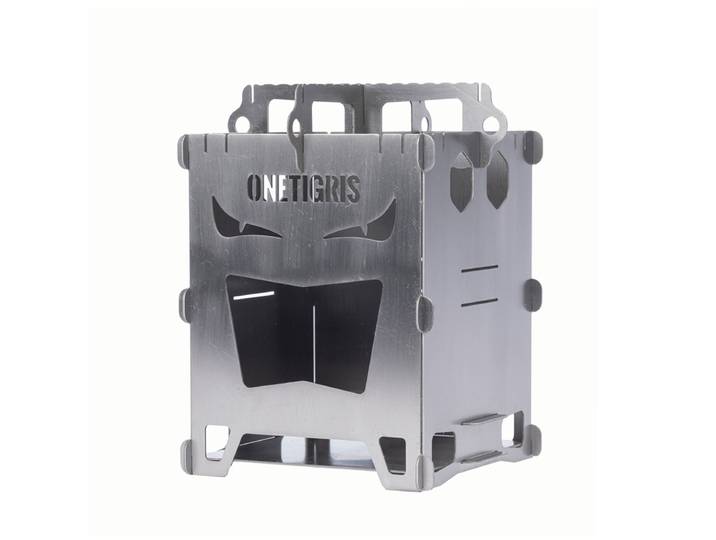 OneTigris poêle à bois de chauffage en titane poêle à bois épissage mauvais yeux four de Camping Portable pique-nique cuisine fournitures de Camping