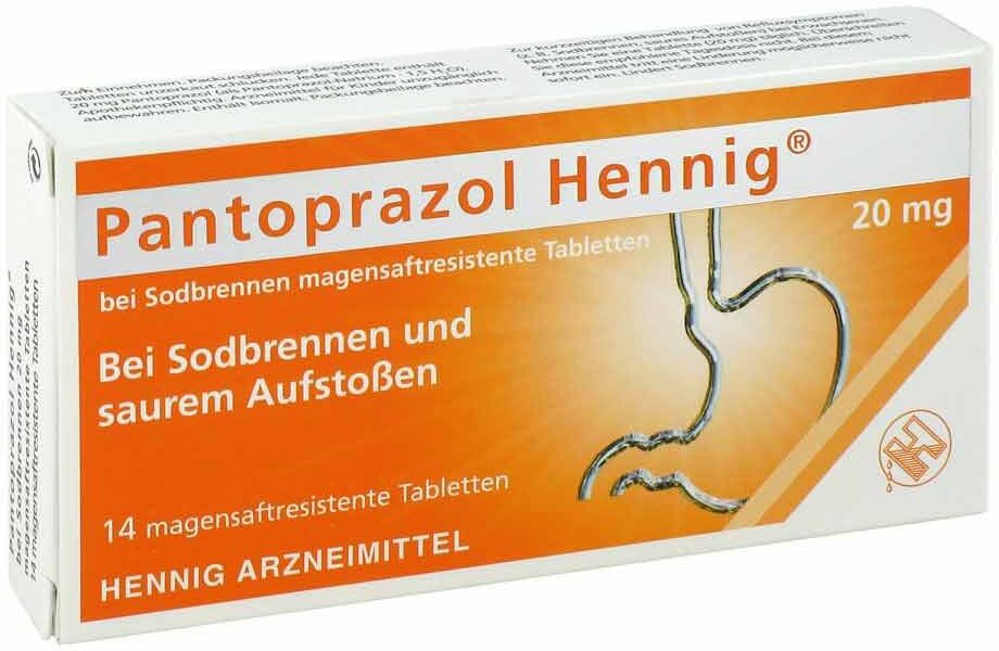 Pantoprazol Hennig bei Sodbrennen 20mg