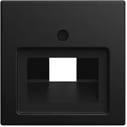 Busch-Jaeger Zentralplatte UAE/IAE schwarz matt Busch-balance SI 1803-915 Schraubbefestigung