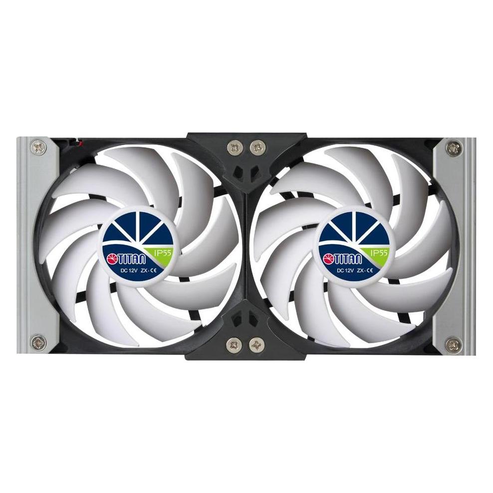 Titan TTC-SC20(B)V2+ Kühlschrank-Doppellüfter 120x25mm IP55, Timer Gleichrichter (120 mm, 2x) (TTC-SC20(B)V2+)