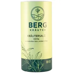 Bergkräuter Kräutersalz würzig im Streuer bio