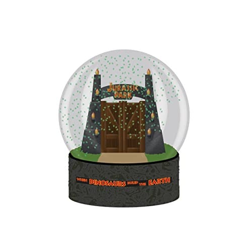 Half Moon Bay Jurassic Park Decoratieve Sneeuwbol met Park Ingang 65mm