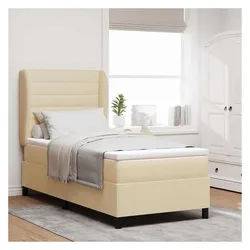 vidaXL, Boxspringbett, Elmelin (Linien-Design) (90 x 200 cm)