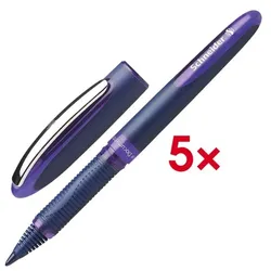 Schneider 5x Tintenroller »One Business« violett
