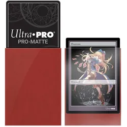 Ultra Pro Red PRO Matte Deck Protector Small