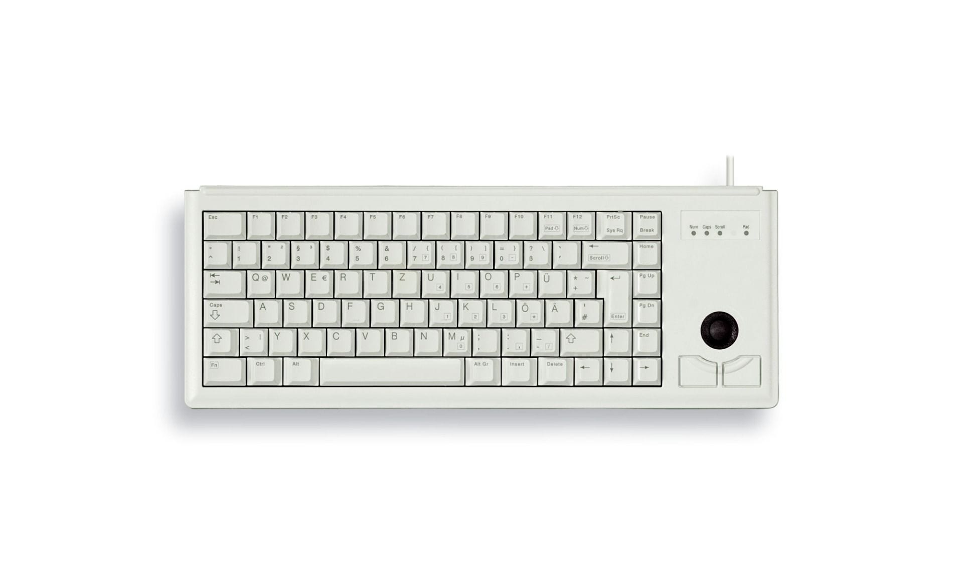 Cherry G84-4400 Ultraslim Tastatur kabelgebunden, Grau (Layout: englisch US)