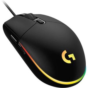 Logitech Maus G203 Lightsync Gaming Mouse, 6 Tasten, 8000 dpi, mit Kabel, schwarz