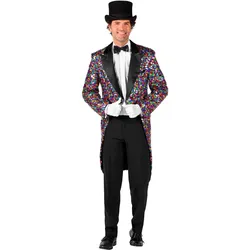Thetru Glitzer Herrenfrack - Zirkus Kostüm für Karneval (3XL)