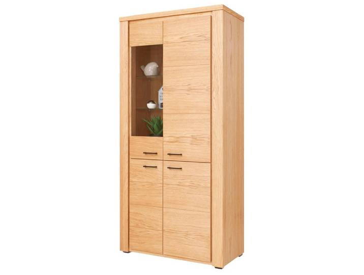 Xlmoebel Vitrine Elegante Vitrine aus Holz mit gläsernen Türen (1-St., Vitrine) Hergestellt in Europa
