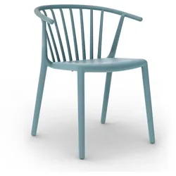 Armlehnstuhl Woody Grupo Resol retroblau, Designer Josep Lluscà, 59x74.2x56.5 cm