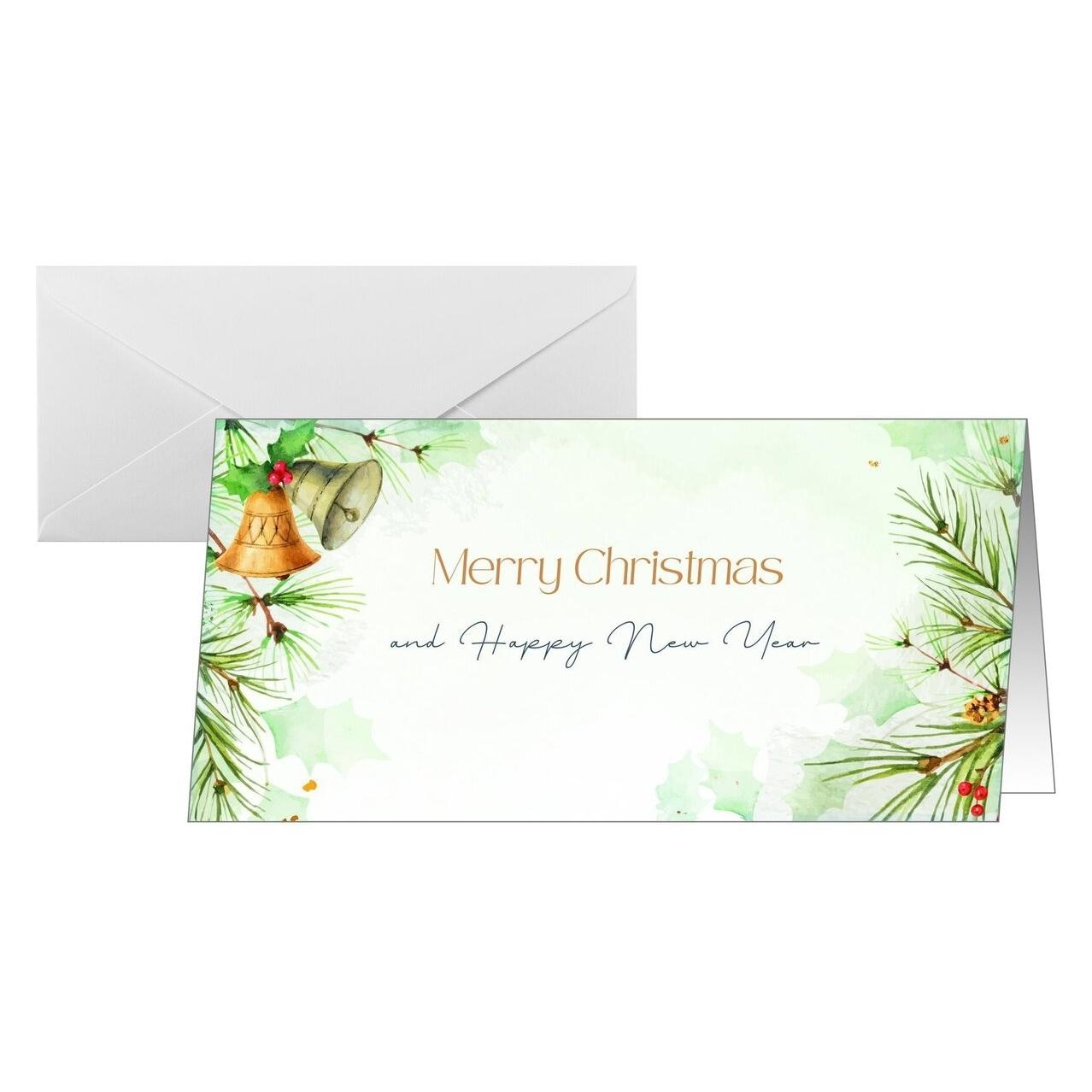 Sigel Weihnachtskarte "Bells" (25 Stk.) (DS646)