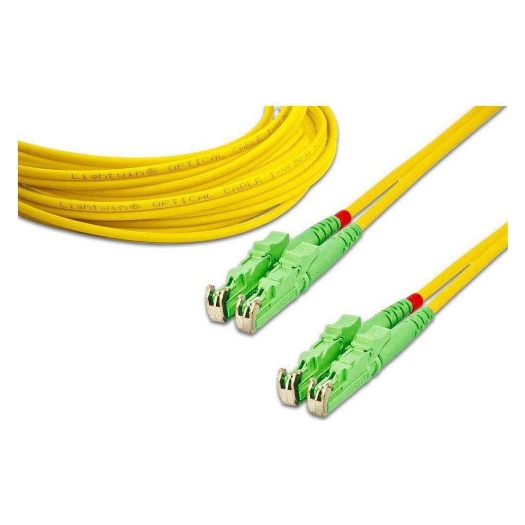 Wirewin LWL-Patchkabel E2000/APC-E2000/APC, Singlemode, Duplex, 2m (2 m) (LDP-09 E2/APC-E2/APC 2.0)