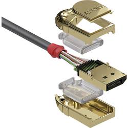 LINDY DisplayPort Anschlusskabel DisplayPort Stecker, DisplayPort Stecker 7.50 m Grau 36295 DisplayPort-Kabel