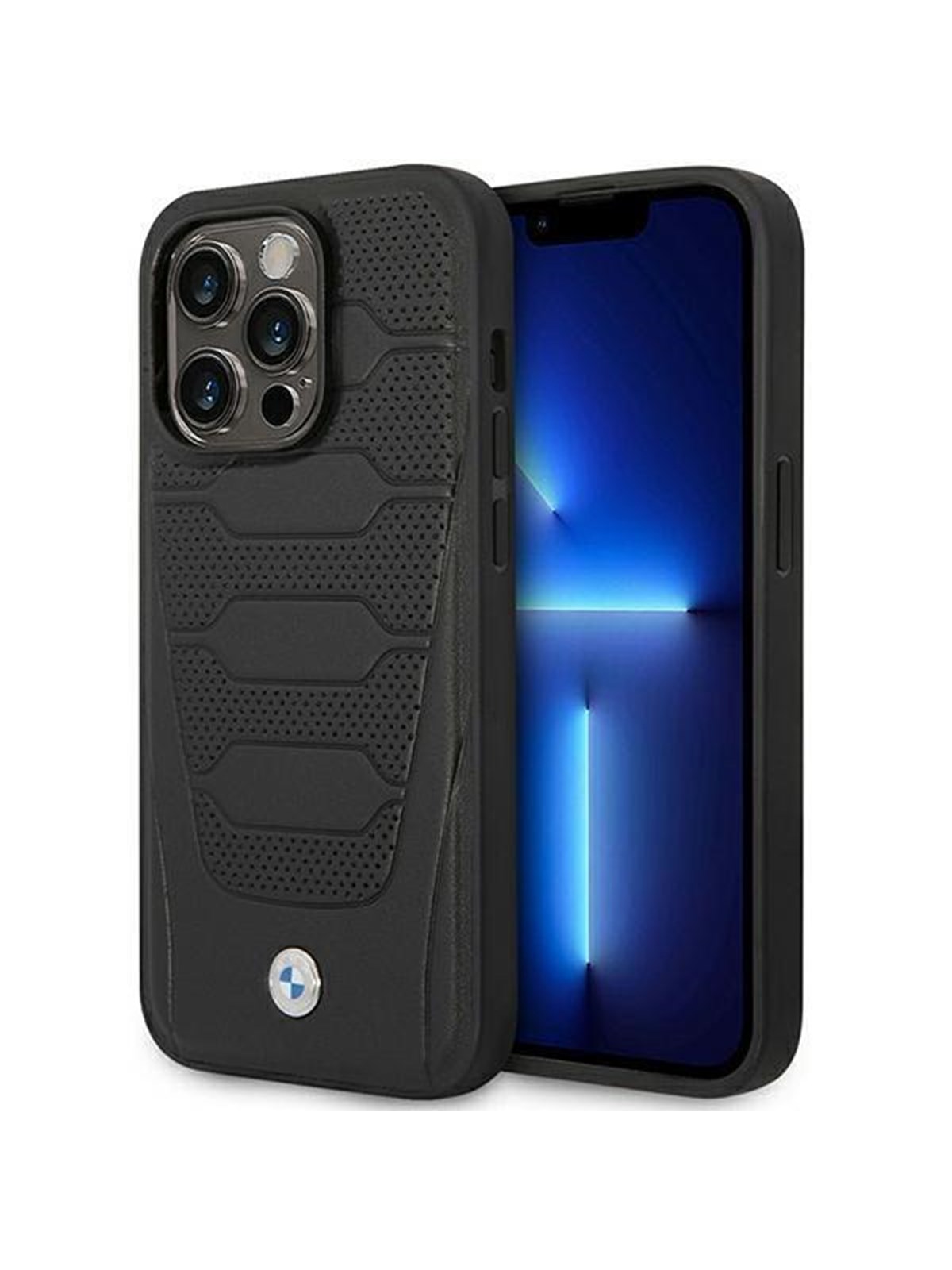 BMW BMHMP14L22RPSK iPhone 14 Pro 6.1" black/black Leather Seats Pattern MagSafe