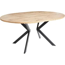 ESSTISCH ausziehbar Hellbraun 120-160/120 cm Carlea