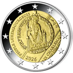 2 Euro Luxemburg - Internationaler Karlspreis 2026
