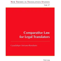 Comparative Law for Legal Translators, Fachbücher von Guadalupe Soriano-Barabino