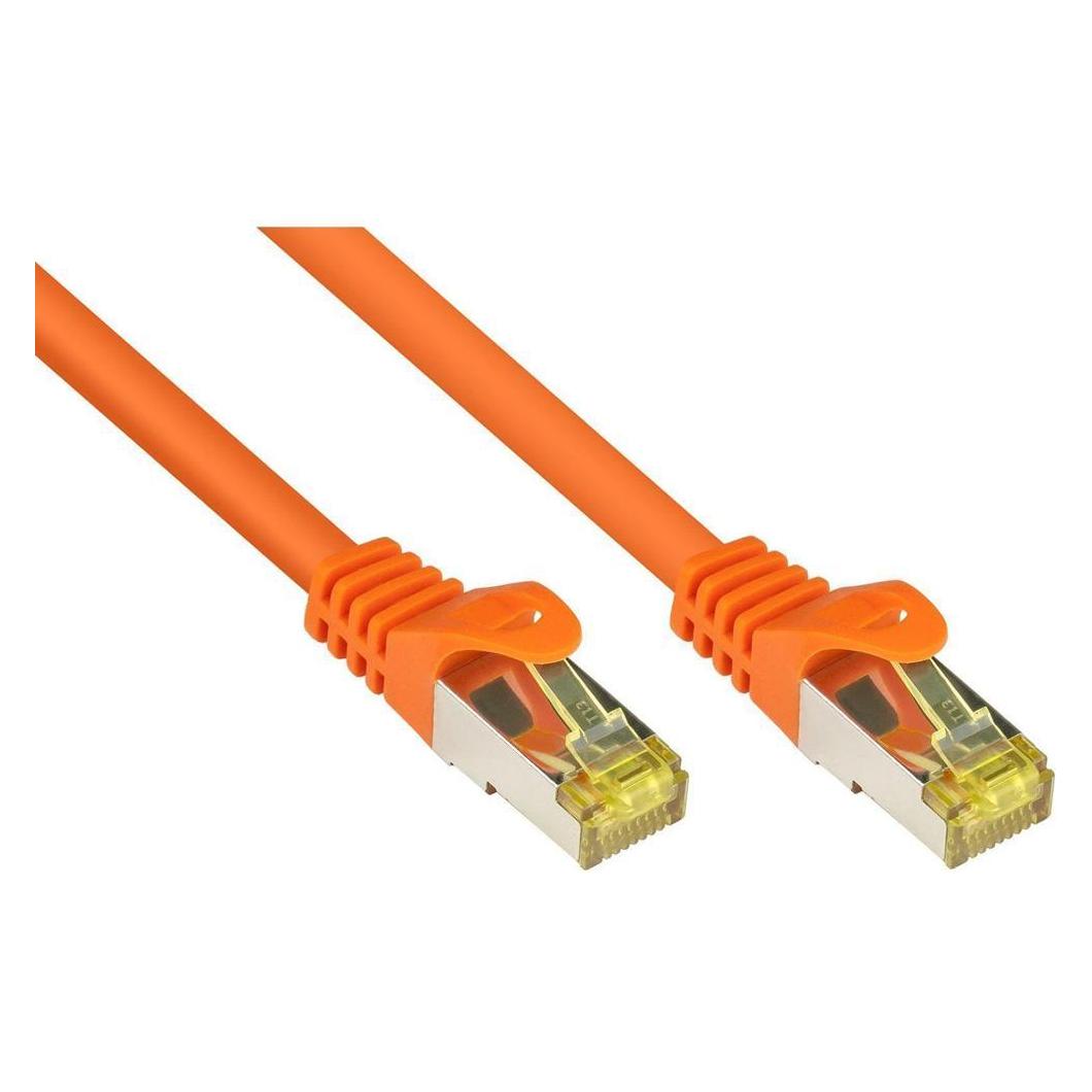 Kabelmeister RJ45 Patchkabel mit Cat. 7 Rohkabel und Rastnasenschutz (RNS), S/FTP, PiMF, haloge... (PiMF, S/FTP, CAT7, 50 m) (SO-35808)