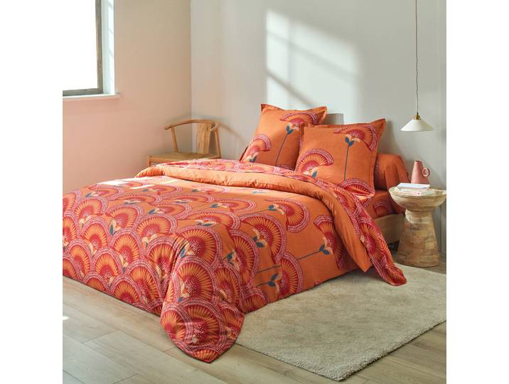Linge de lit Suzanne en coton imprimé - Blancheporte