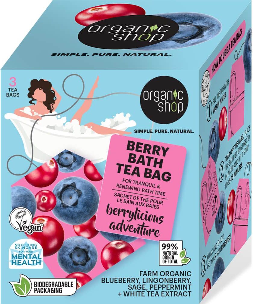 Organic Shop Té de Baño Bayas Berrylicious Adventure 3x50g