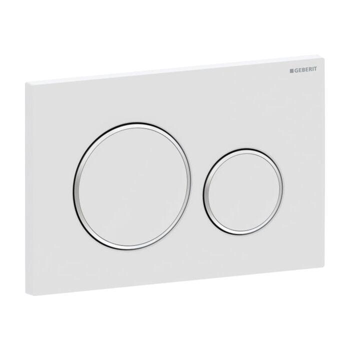 Geberit Sigma 20 Round Betätigungsplatte 115882JT1 Platte und Tasten weiss matt lackiert