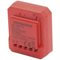 Steffen, Lichtschalter + Storenschalter, Einbaudimmer Mini 250 W Phasenabschnitt, Rot