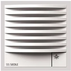 Siedle, Zubehör Gebäudesicherheit, Türlautsprechermodul TLM 611-02 W weiss 6+N-System