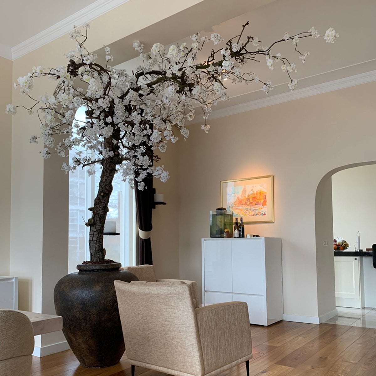 Rituals Seta Fiori Kunst Bloesemboom Sakura voor binnen, Hoogte: 240 cm