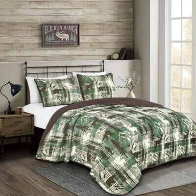 MarCielo Polyester Rustic Quilt Bedspread Set