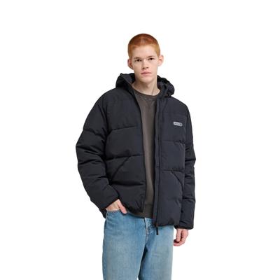 Outdoorjacke ELEMENT "Hooded", Herren, Gr. S, schwarz (flint schwarz), Obermaterial: 100% Nylon., Jacken Outdoorjacke