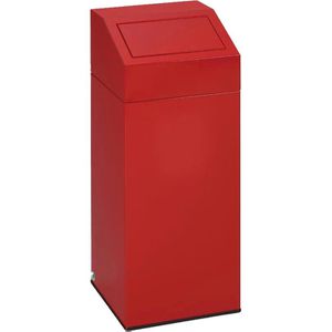VAR Mülleimer 1245, rot, aus Metall, 76 Liter