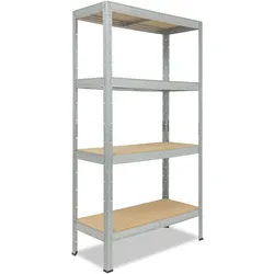shelfplaza PRO 230x60x40 cm Schwerlastregal in verzinkt mit 4 Böden und 200 kg Traglast pro Boden