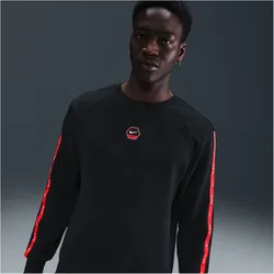 NIKE Sportswear Club Crew Neck Sweatshirt Herren 010 - black/black XXL