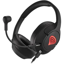 Genesis Radon 800 Gaming Headset, On-Ear, Wired, Microphone, Black (Kabelgebunden), Gaming Headset, Schwarz